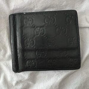 Gucci Emblem bi-fold Men’s Black Wallet